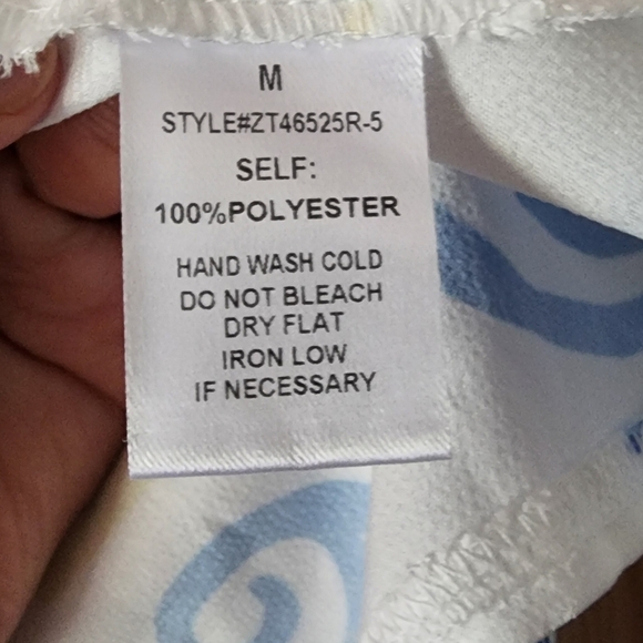 Pucci White and Blue Patterned Tie-Front Shirt - Picture 3 of 4